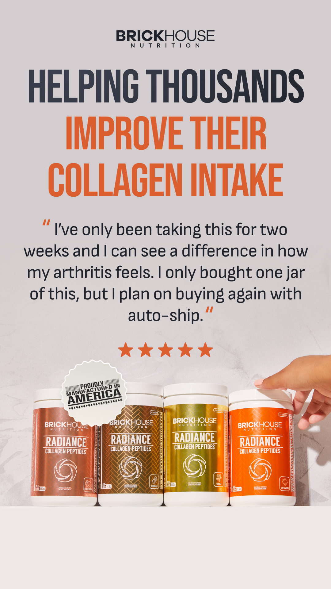 BrickHouse Nutrition Facebook ad