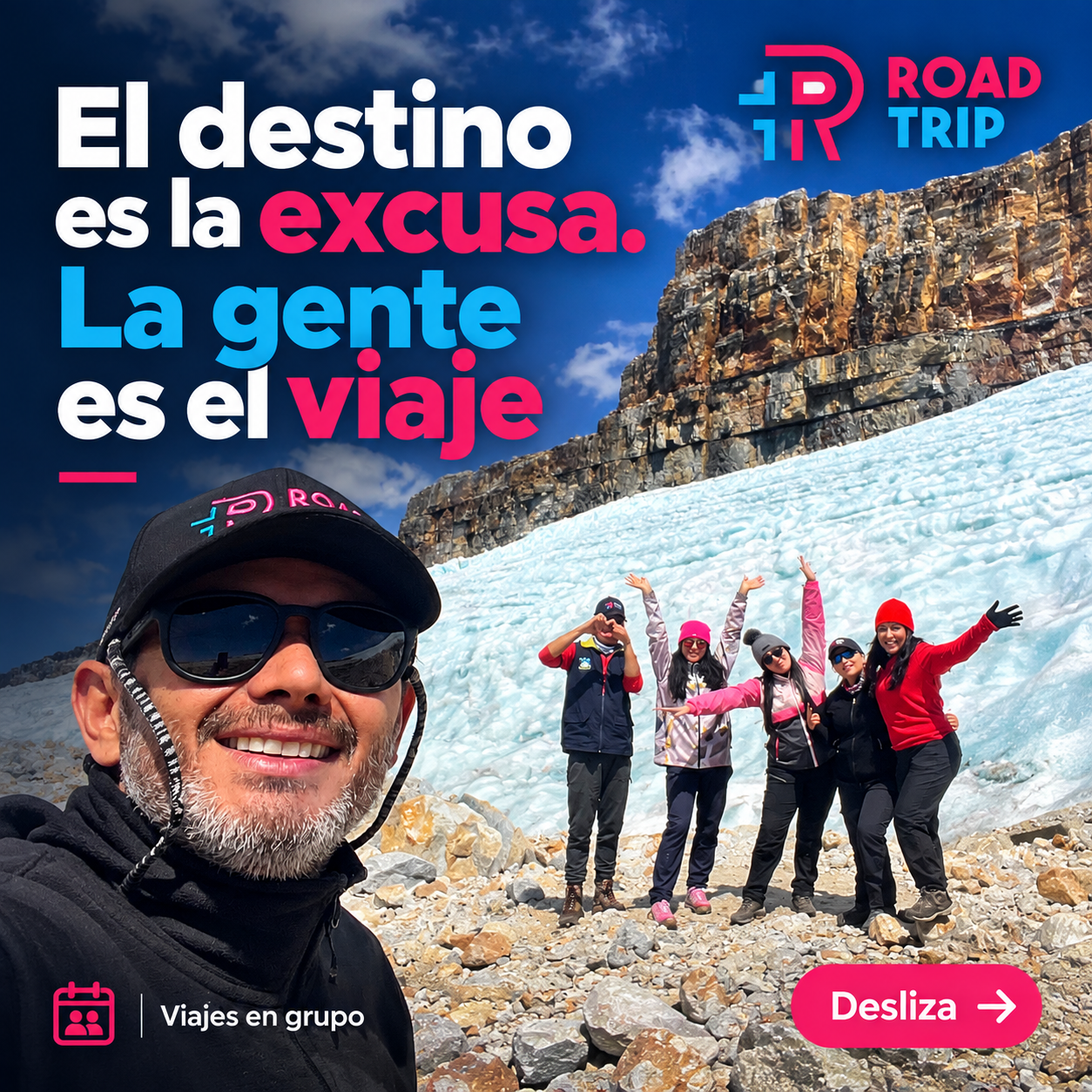 Road Trip Colombia Facebook ad: Viaja en pequeños grupos, con rutas seleccionadas y…