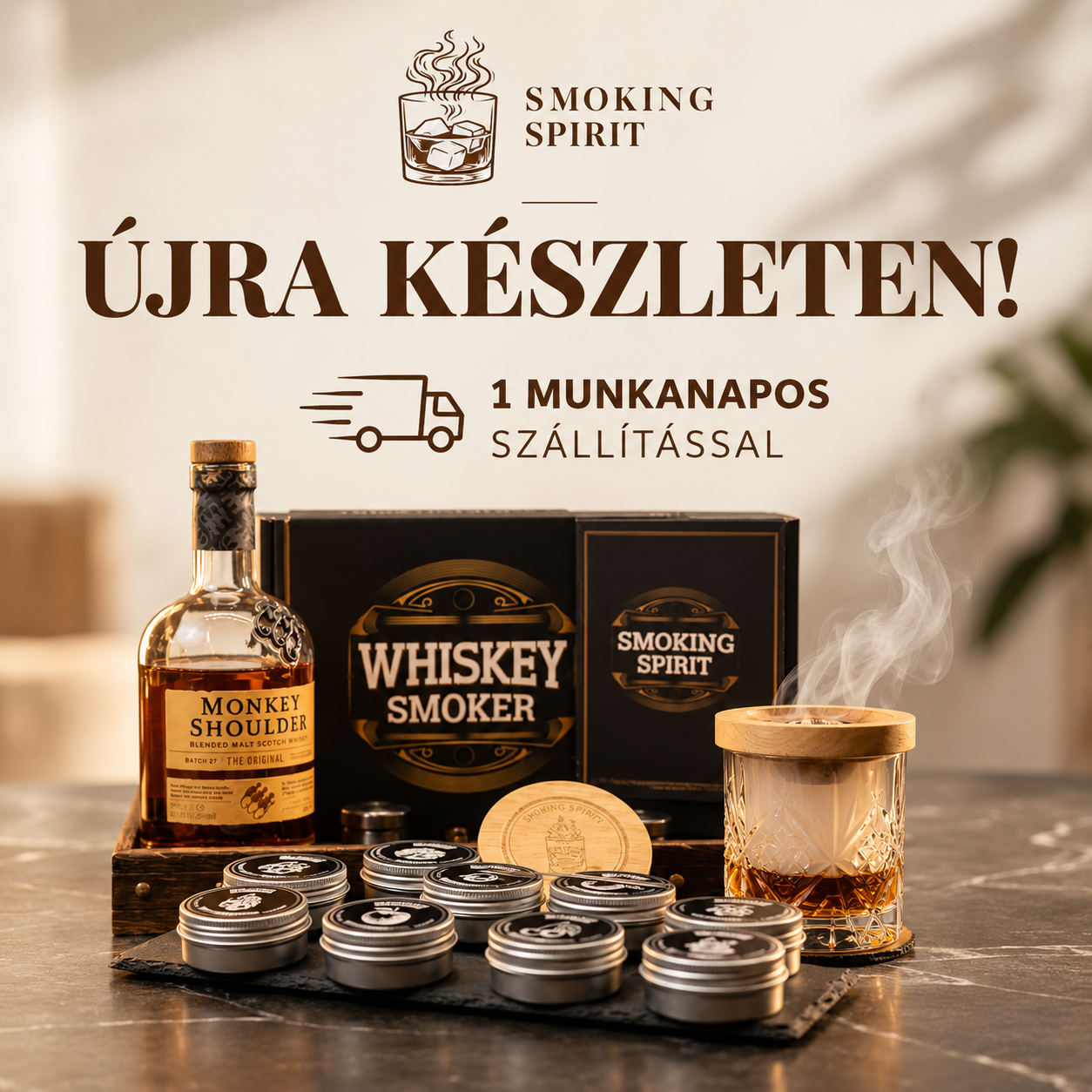 SmokingSpirit.hu Facebook ad: Mindent tartalmaz