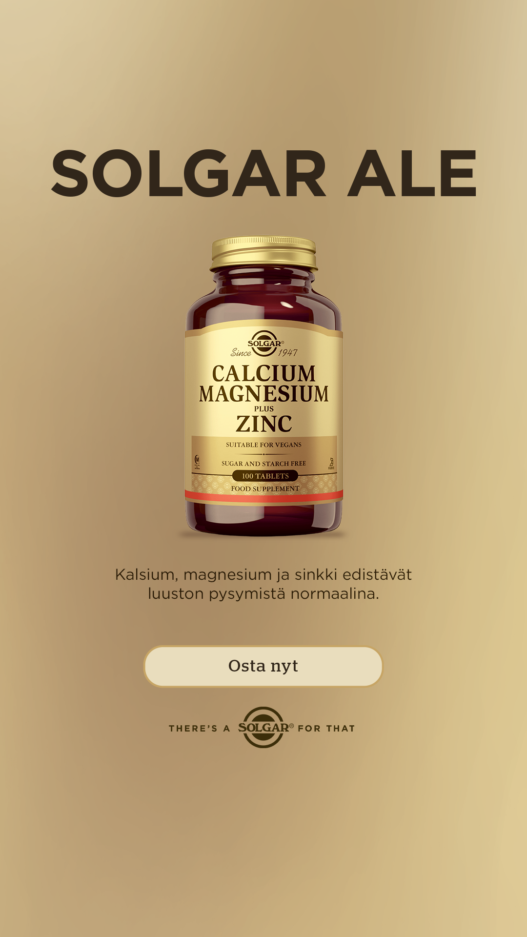Solgar Suomi Facebook ad: Osta Aminopörssistä