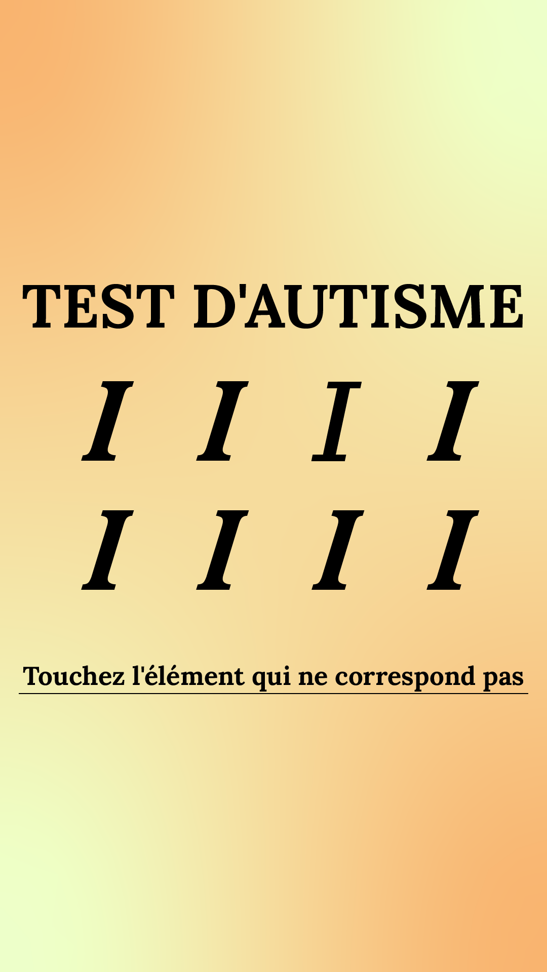 International IQ test Facebook ad
