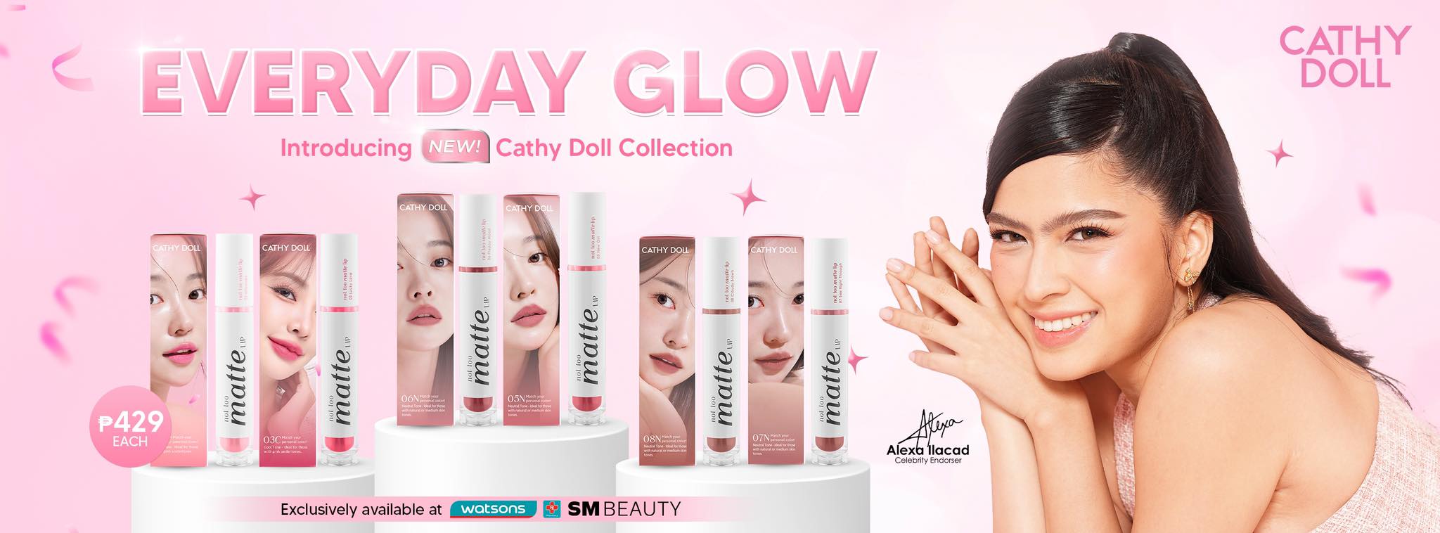 Cathy Doll Philippines Facebook ad: Cathy Doll Not Too Matte Lip 2.9g | Shopee Philippines