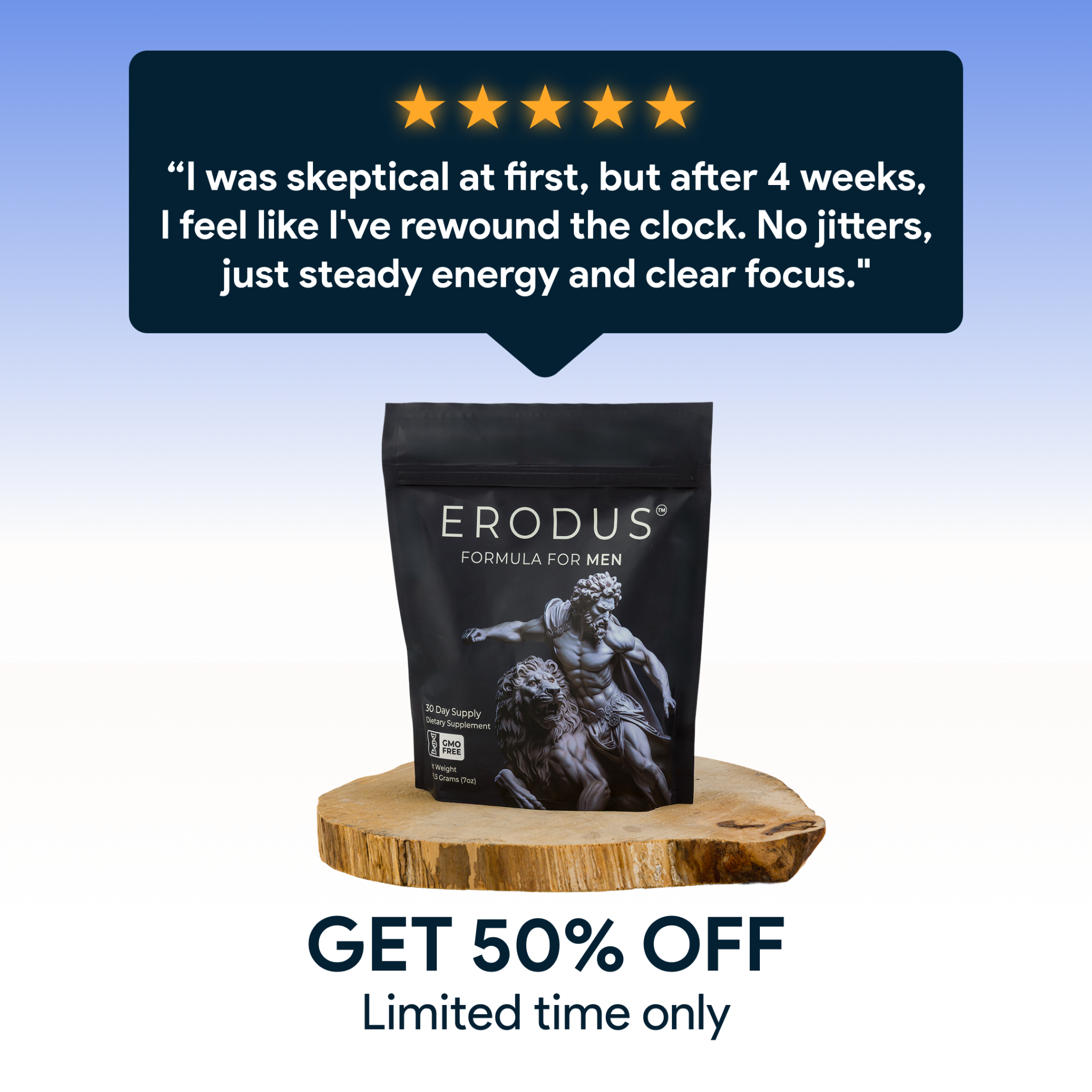 Erodus Formula For Men Facebook ad