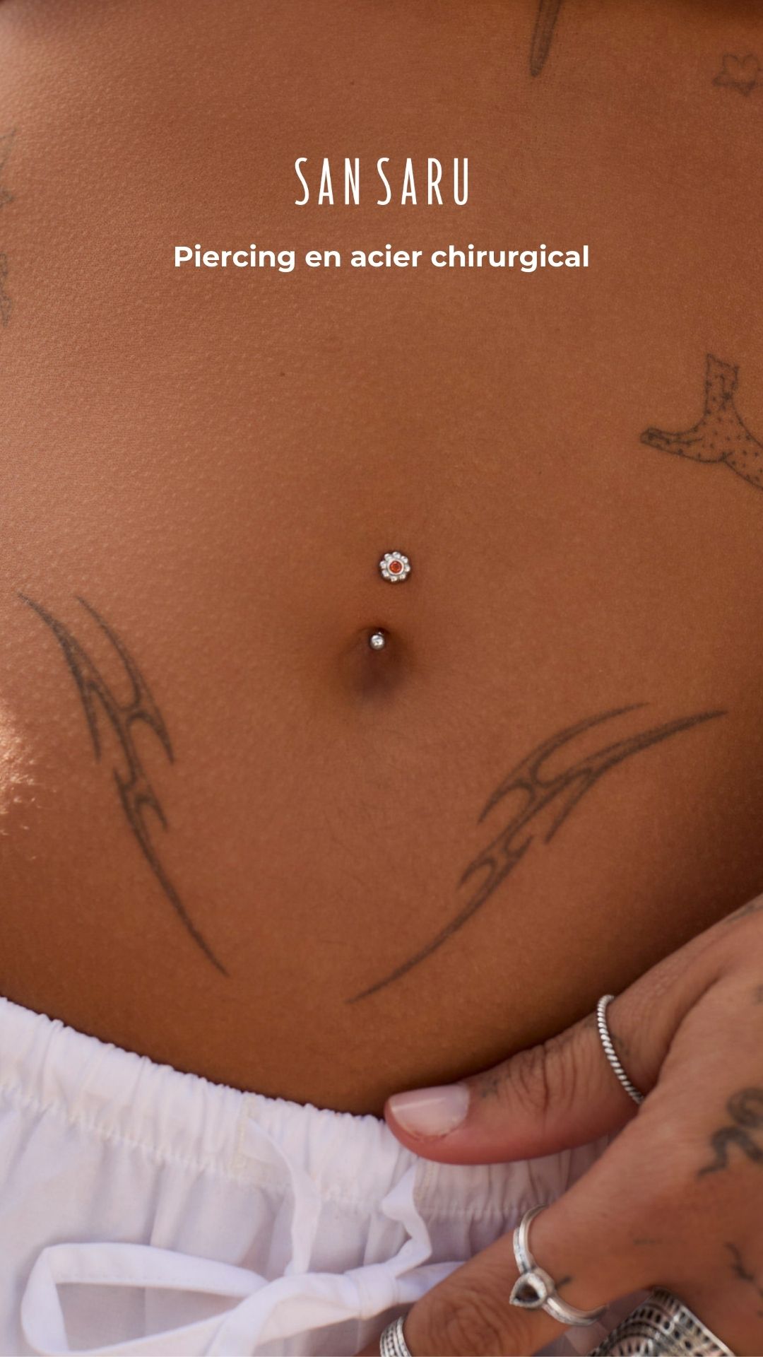 San Saru Facebook ad: Piercings Waterproof | San Saru