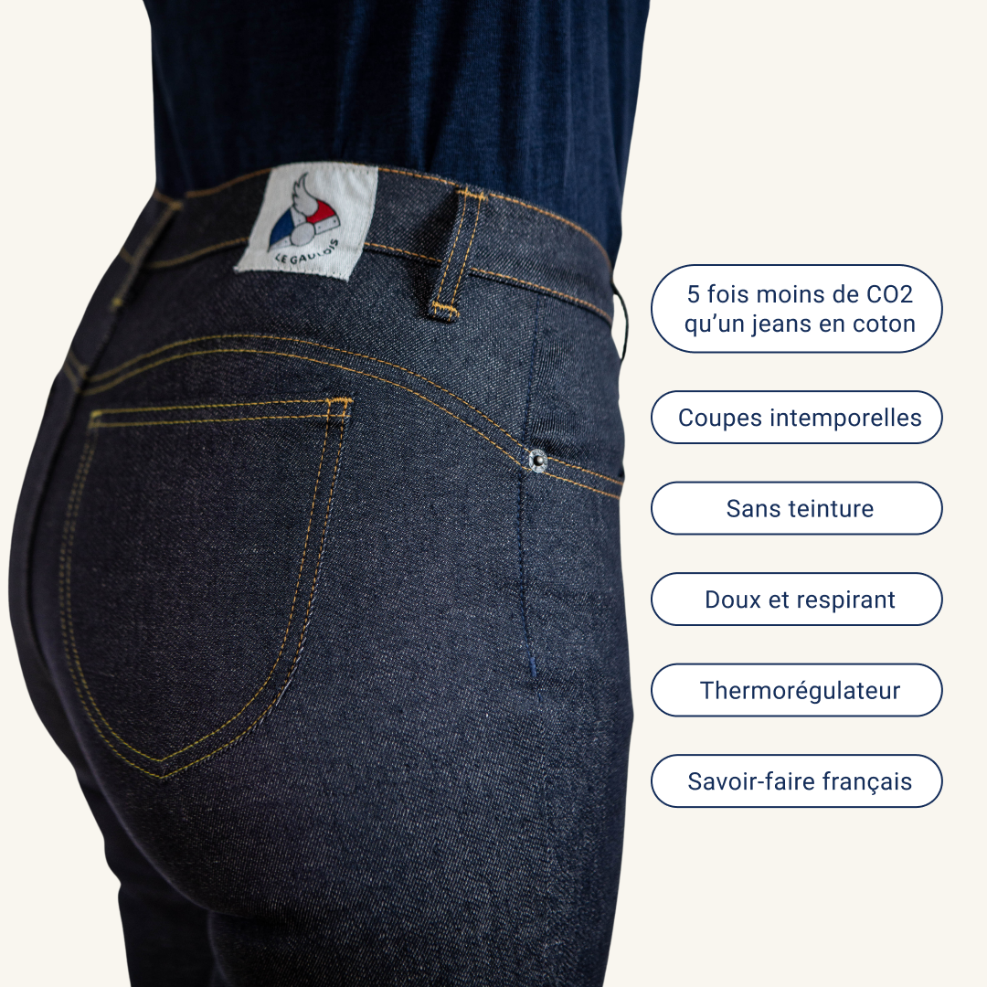 Le Gaulois Jeans Facebook ad: Jeans en lin et en chanvre de Normandie