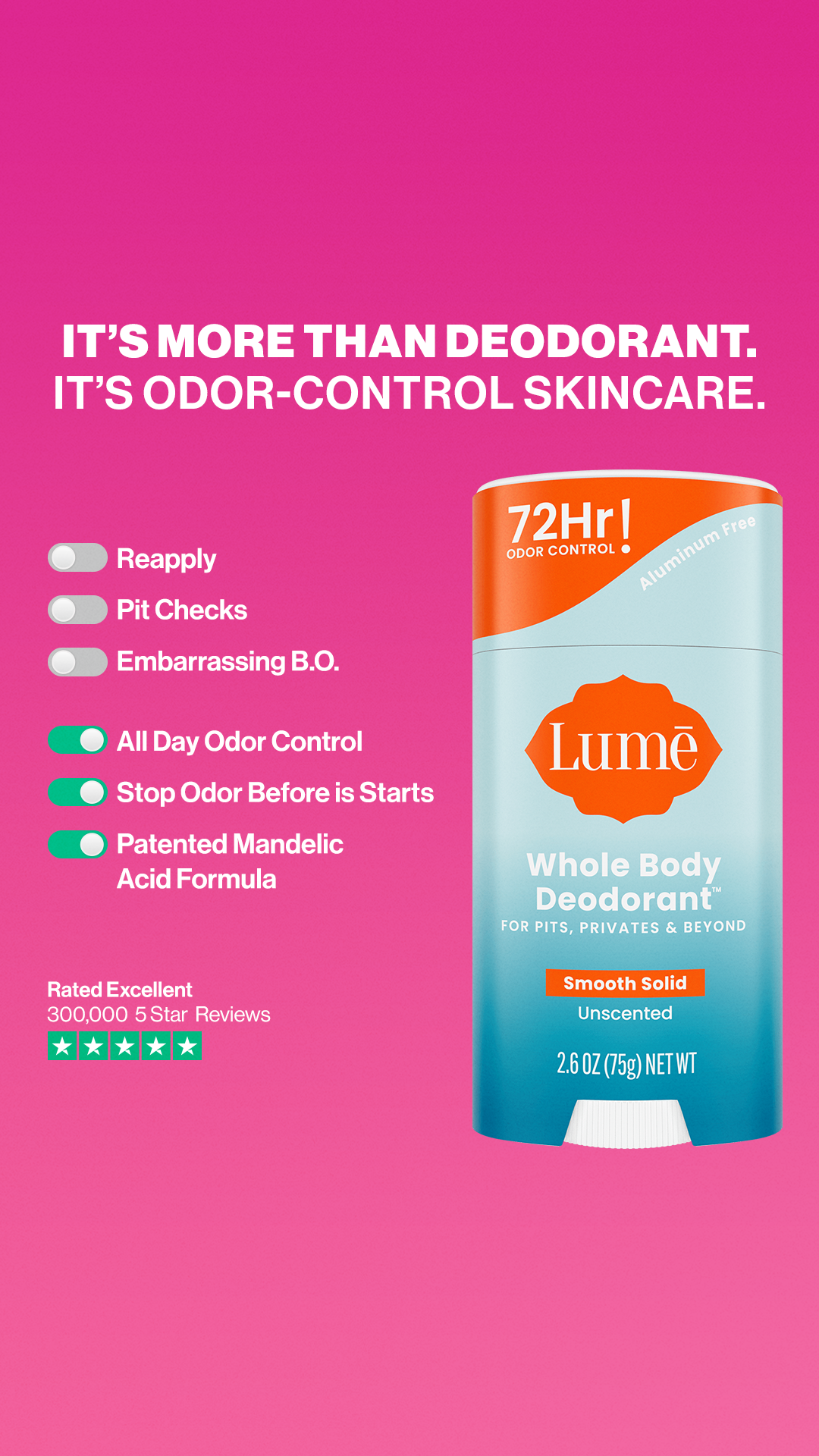 Lume Deodorant Facebook ad