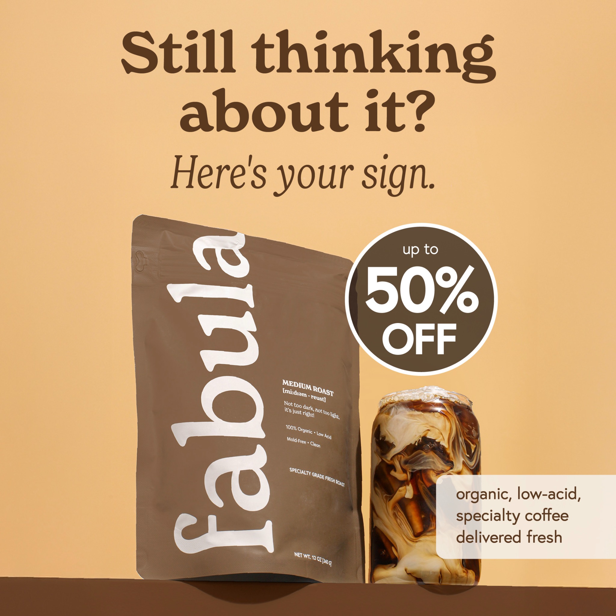 Fabula Coffee Facebook ad
