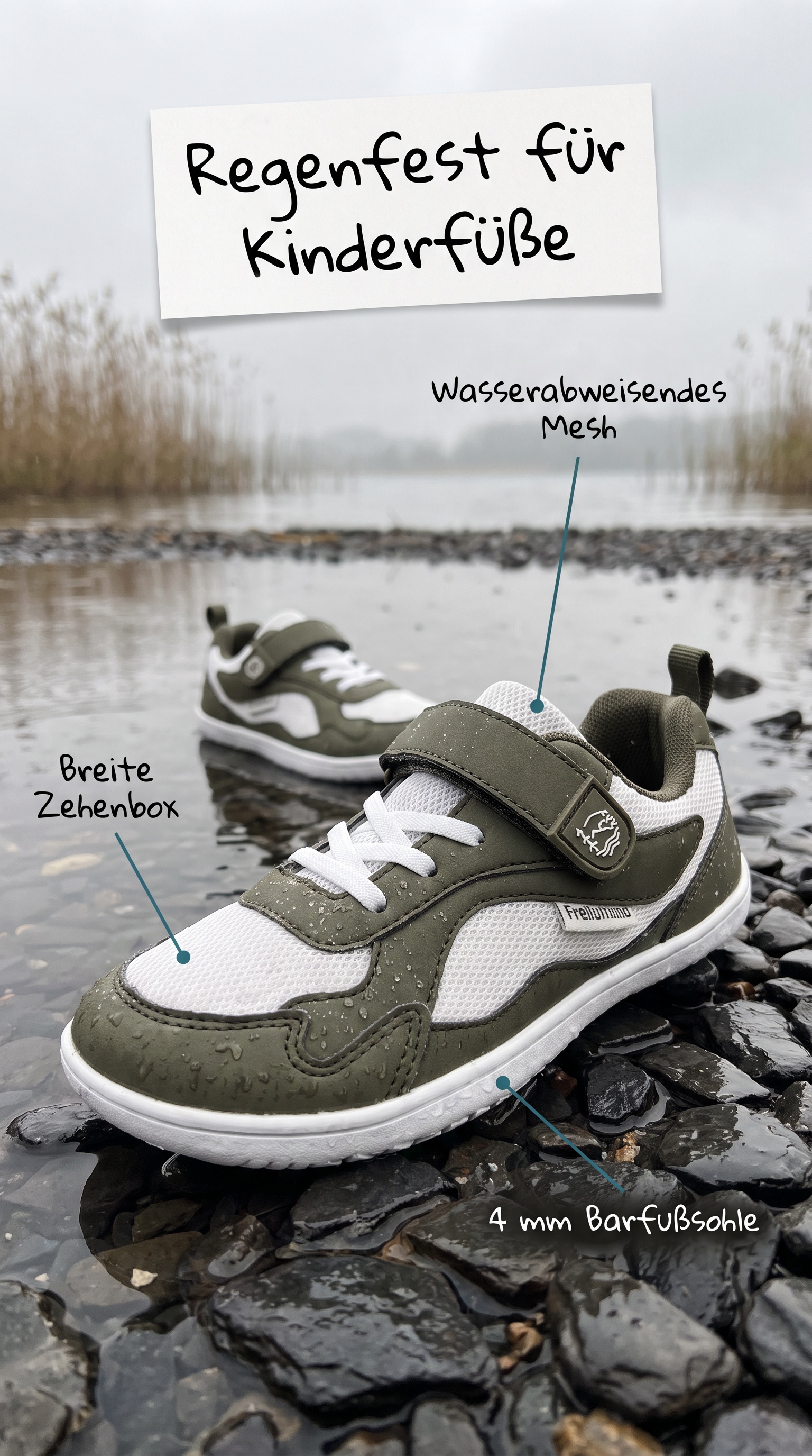 Freiluftkind Facebook ad: Everest Kids: Der Barfuß-Sneaker für Regentage