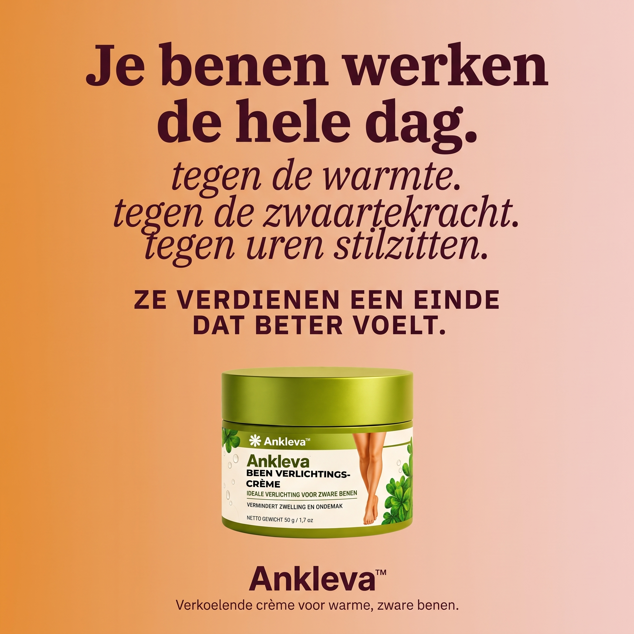 Sophie van Dijk Facebook ad: Je schoenen zijn niet gekrompen. Maar tussen het ontbijt…
