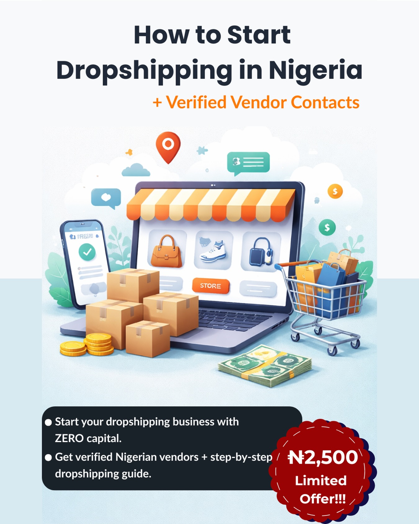 MERIT STARR BRAND Facebook ad: Buy How to Start Dropshipping in Nigeria by IFIONAYI MERIT…