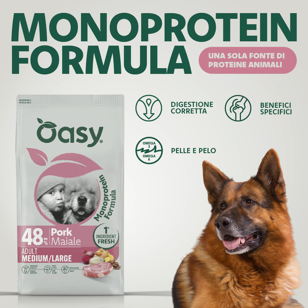 Oasy World of Love Facebook ad: Anche per cani con sensibilità alimentari