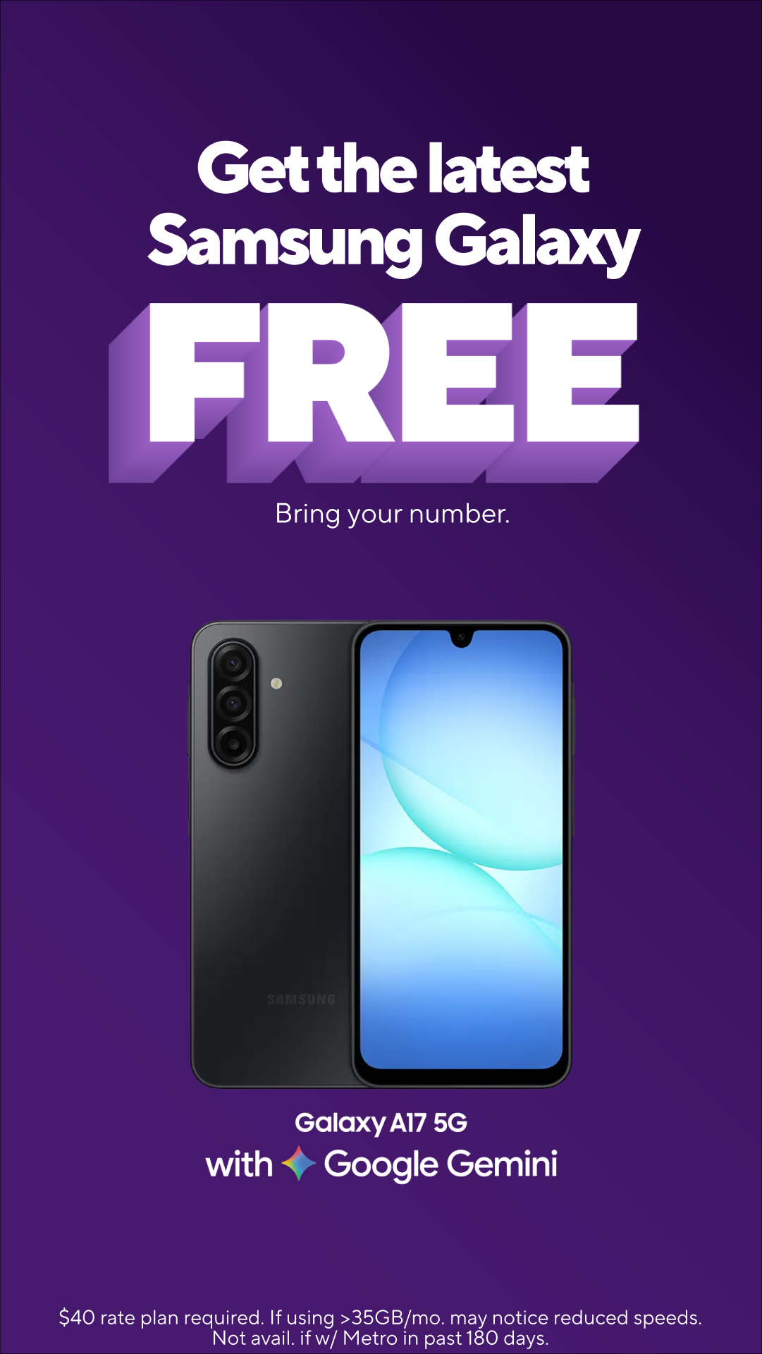 Metro by T-Mobile Facebook ad