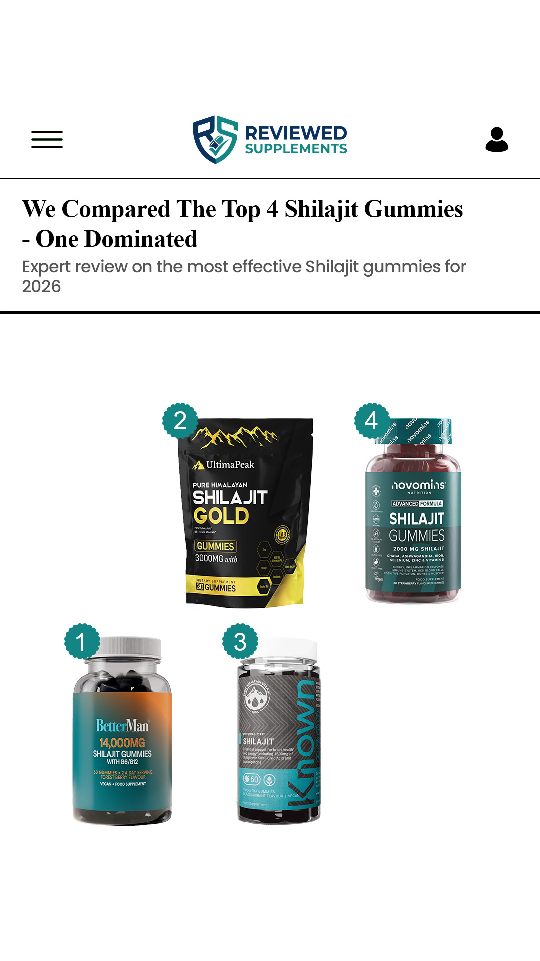 Reviewed Supplements Facebook ad