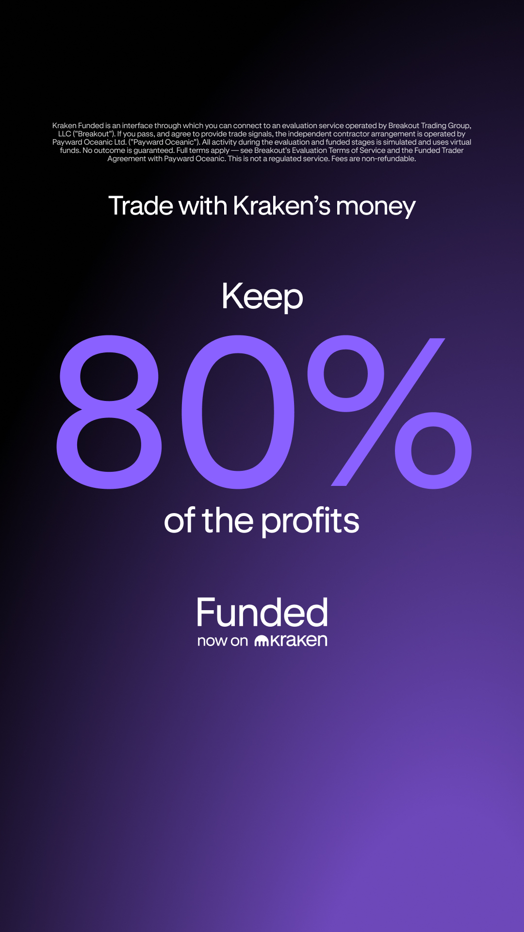 Kraken Digital Asset Exchange Facebook ad