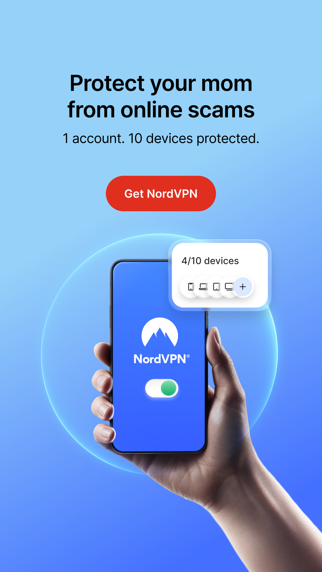 NordVPN Facebook ad from Feb 26, 2026