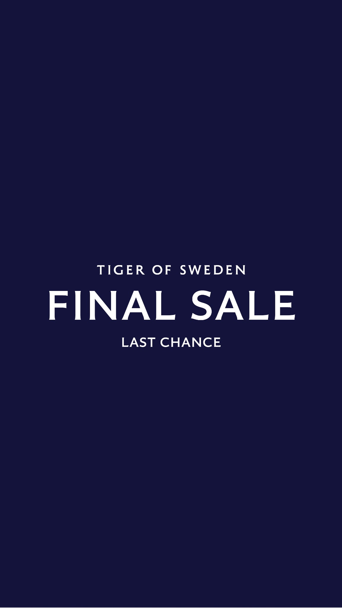 Tiger of Sweden Facebook ad