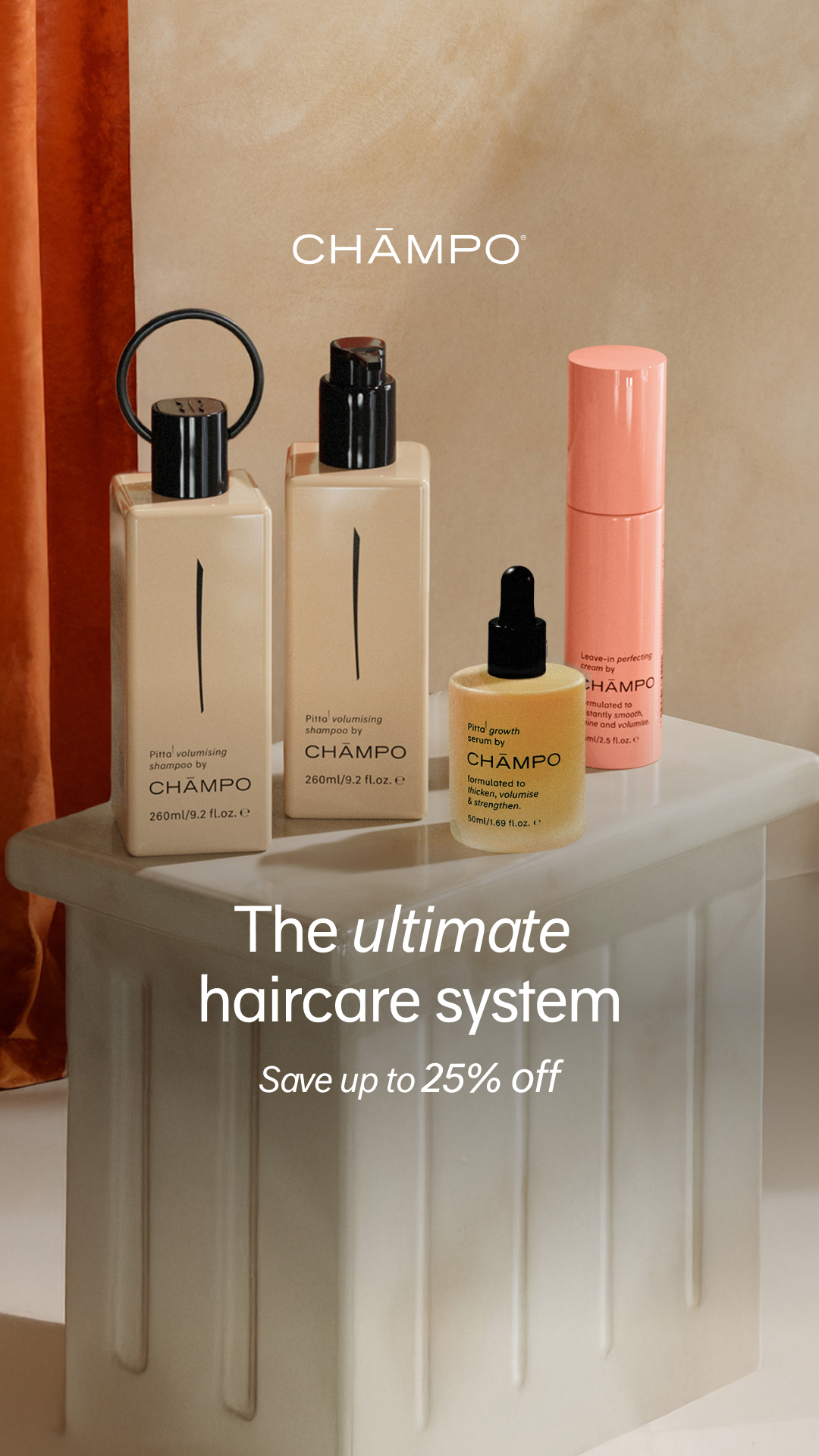 Chāmpo Haircare Facebook ad