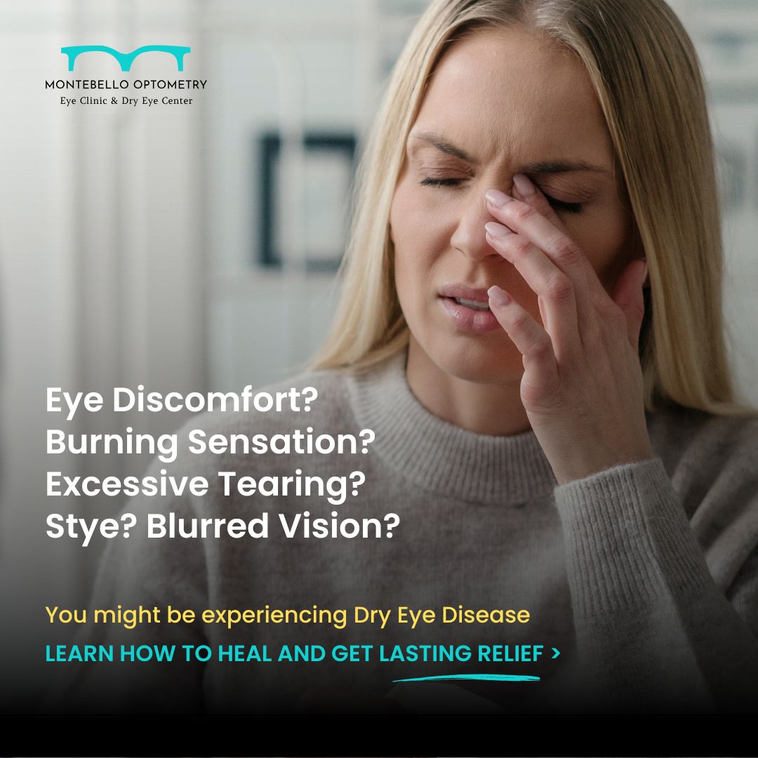 Montebello Optometry Eye Clinic & Dry Eye Center Facebook ad: Advanced Dry Eye Treatments