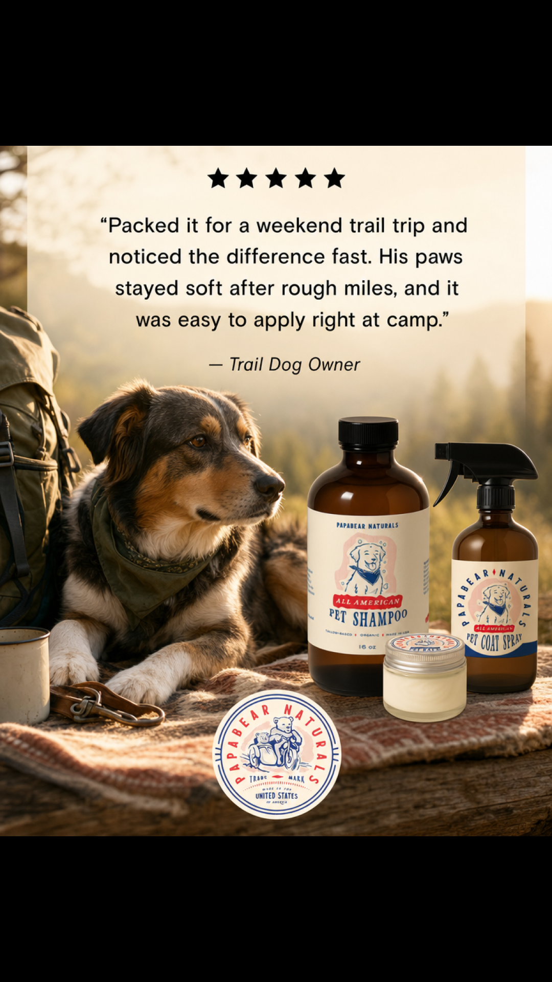 Papabear Naturals Facebook ad