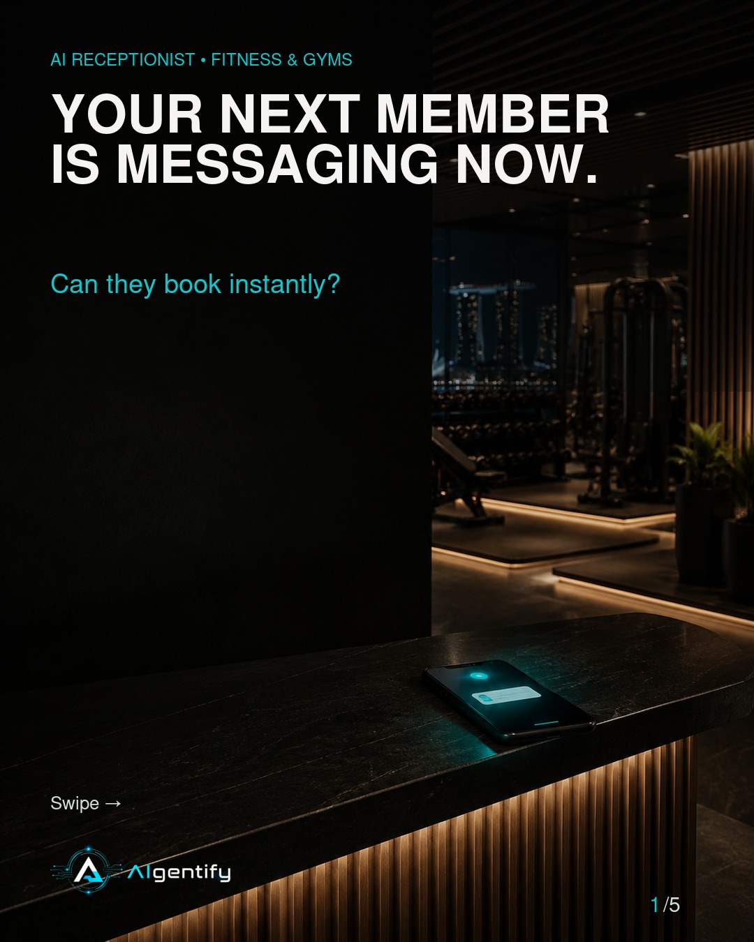 AIgentify Facebook ad: How many memberships start with a message?