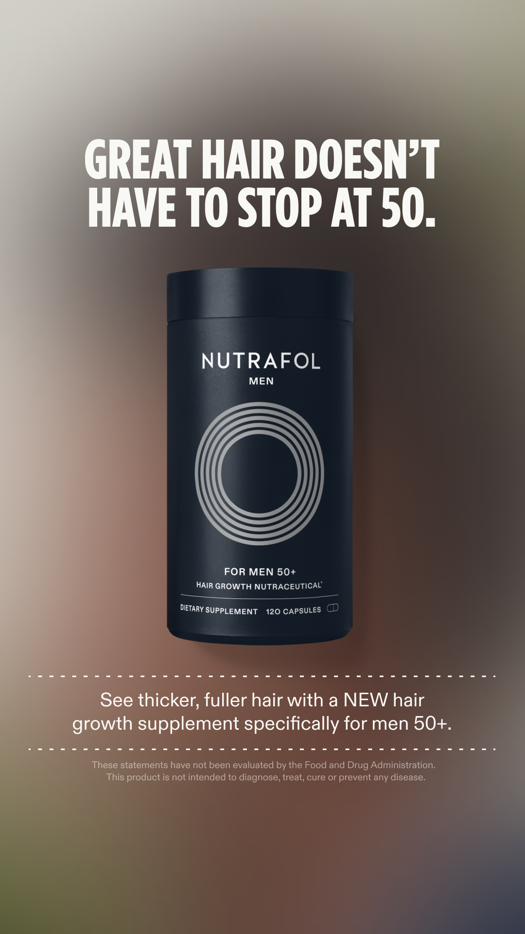 Nutrafol Men Facebook ad