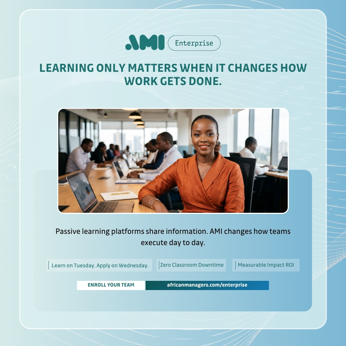African Management Institute Facebook ad
