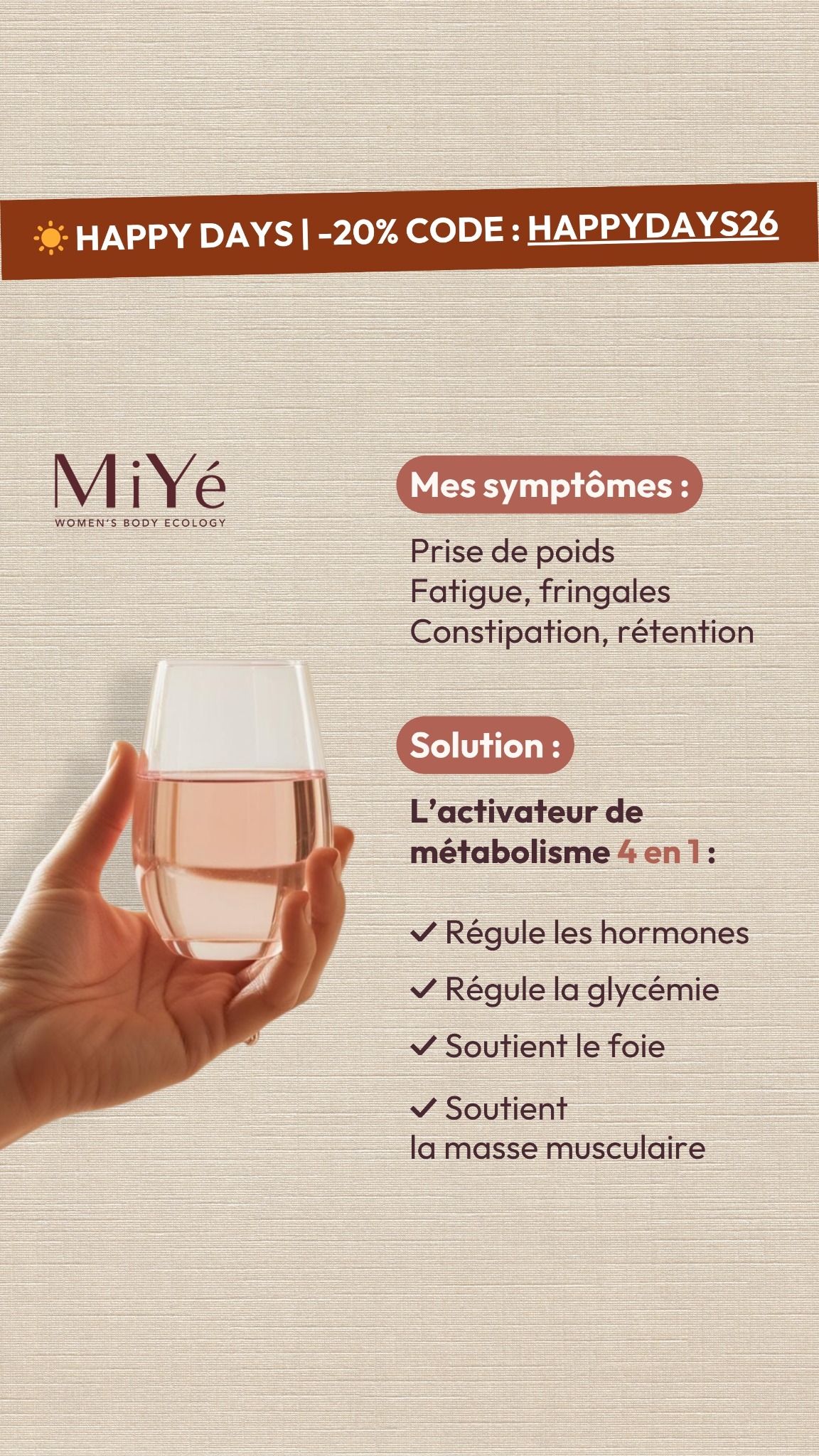 MiYé Facebook ad