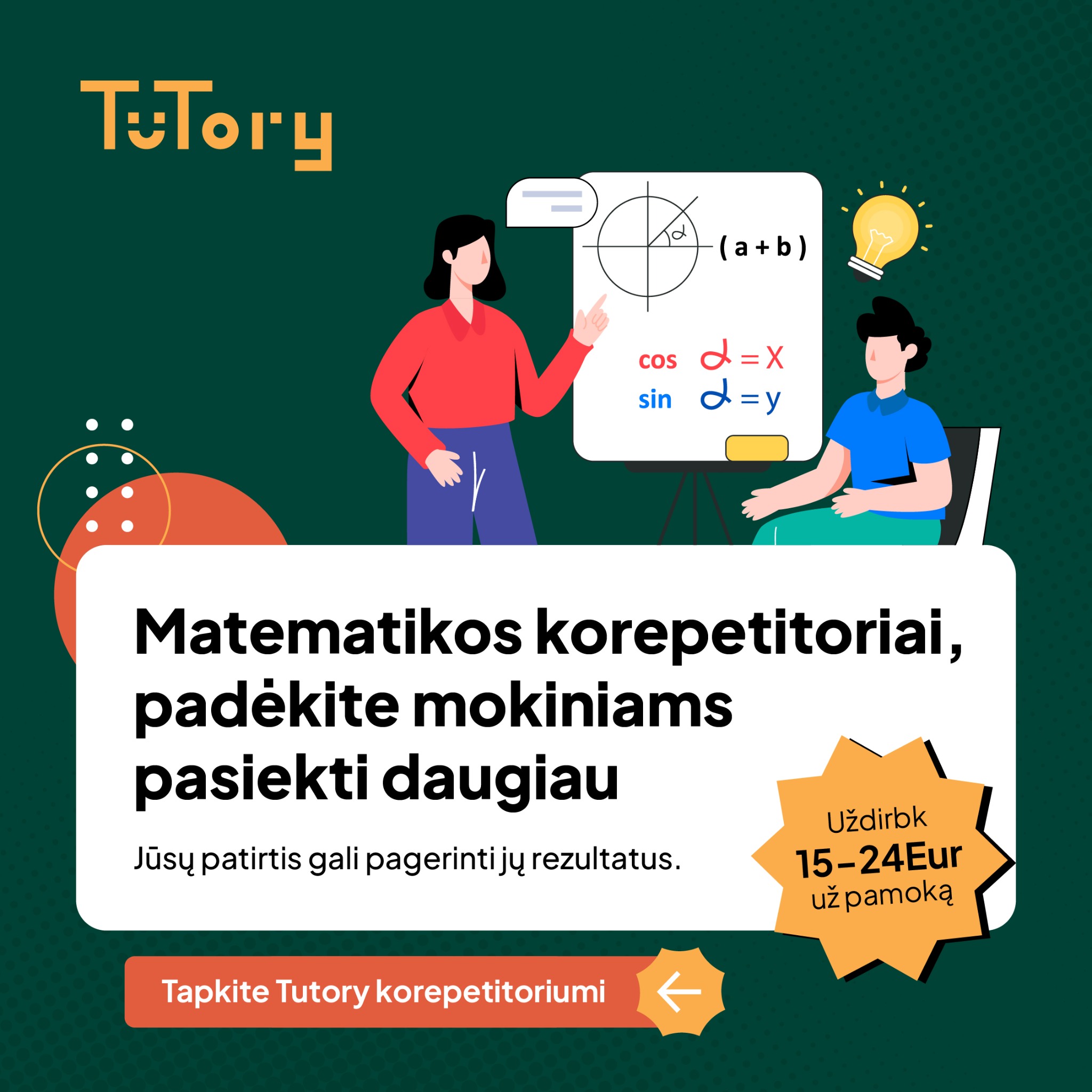 Tutory.lt Facebook ad: Pildykite formą