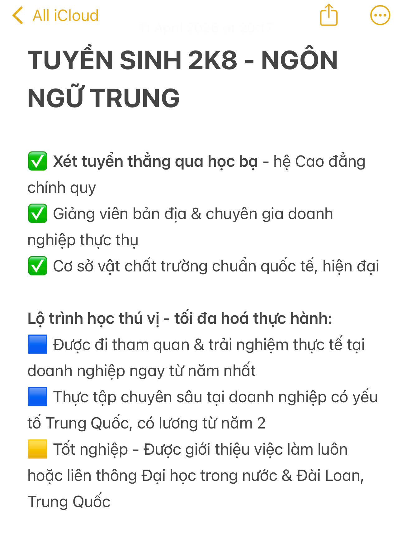 Trường Cao Đẳng Việt Mỹ - Hà Nội Facebook ad: Học sinh 2k8 nhanh tay nhắn tin ghi danh giữ chỗ! Số lượng…