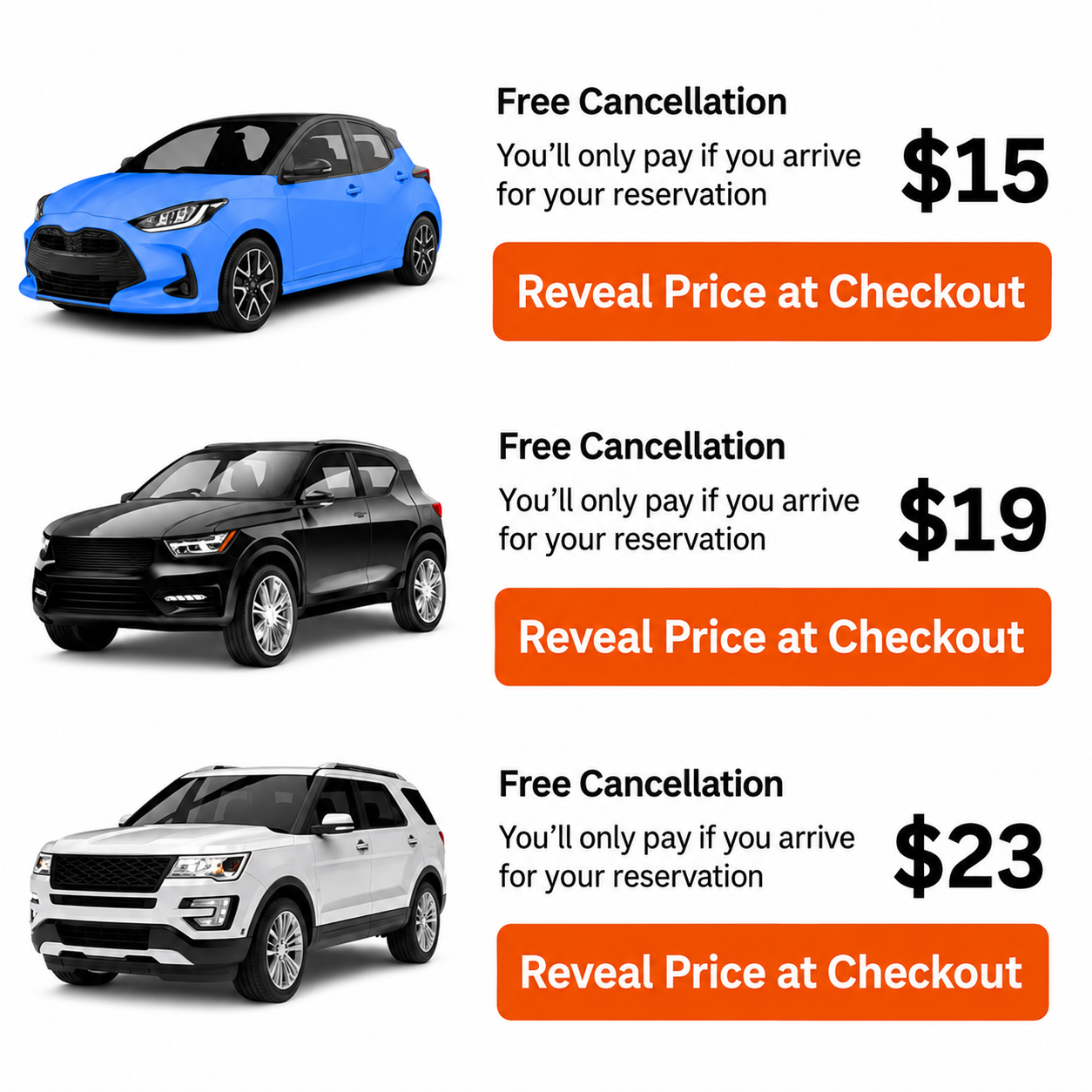Smart Car Rentals Facebook ad