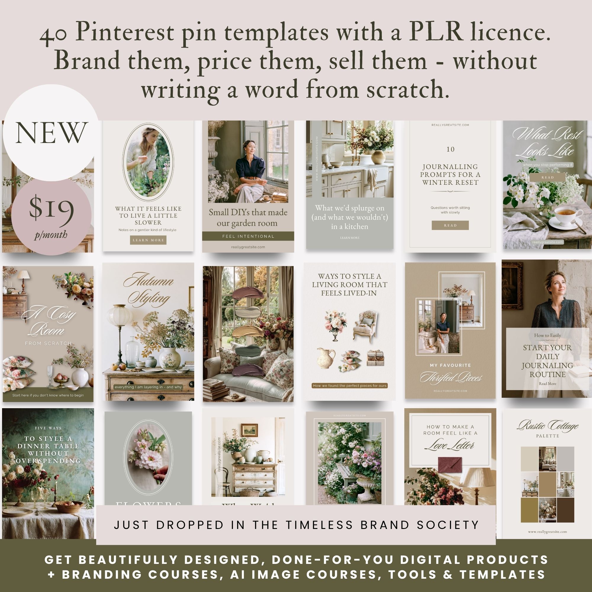 Rosey Willis Facebook ad: Premium PLR Templates