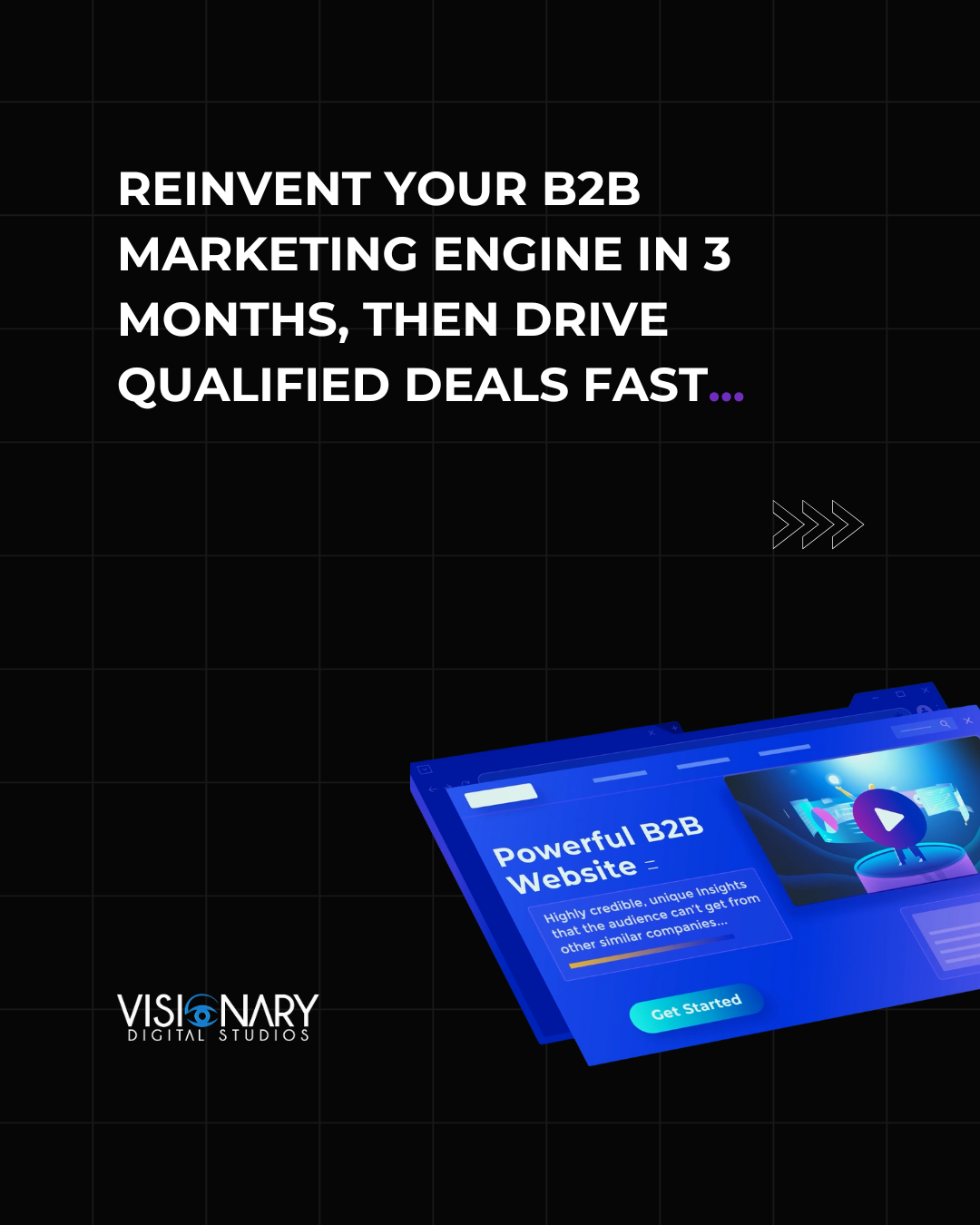Visionary Digital Studios - B2B-specialised Marketing Facebook ad