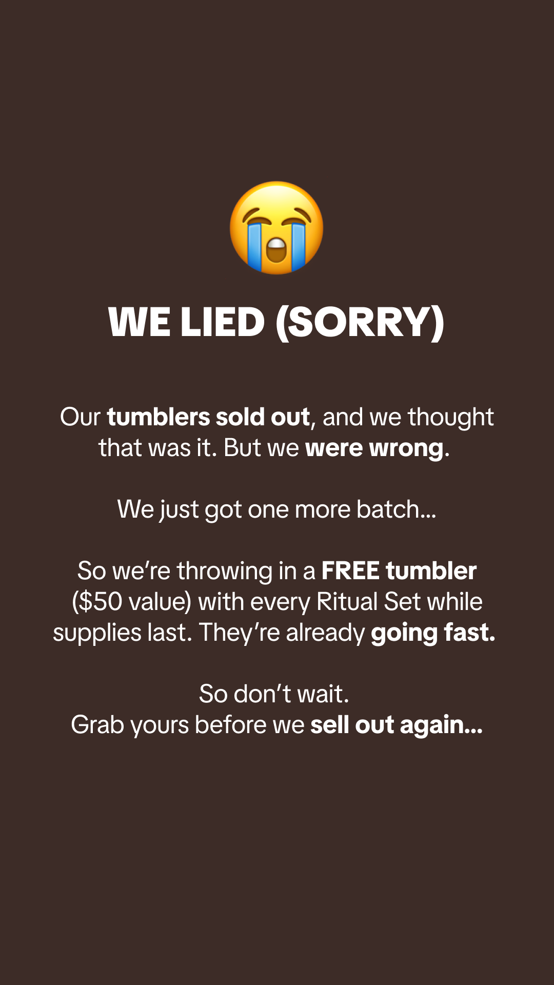 RYZE Superfoods Facebook ad