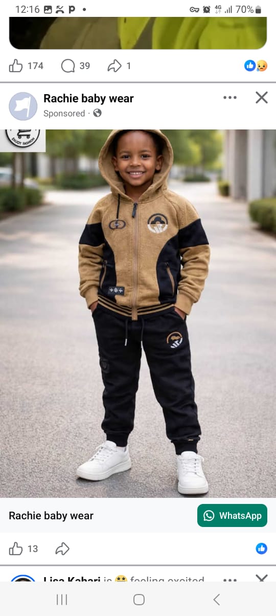 Rachie baby wear Facebook ad