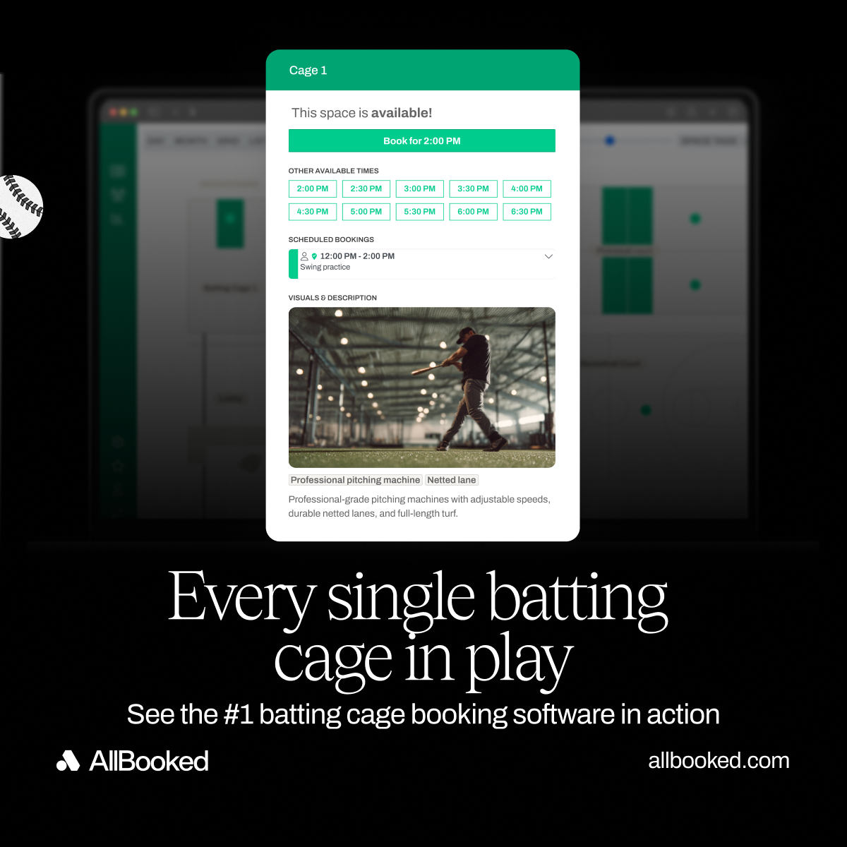 AllBooked by Skedda Facebook ad: Join 4,000+ venues using AllBooked.