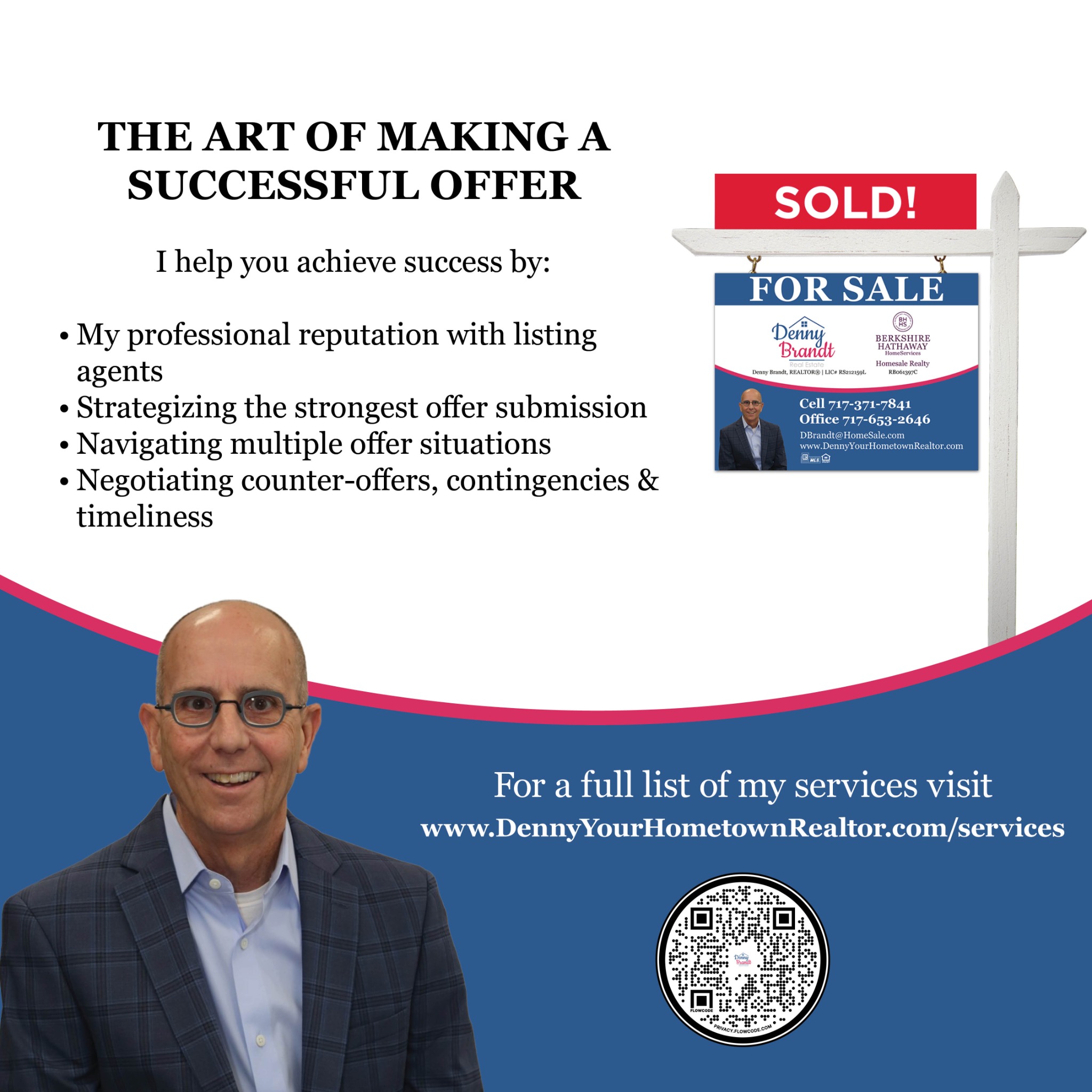 Denny Brandt, Realtor at Berkshire Hathaway Homesale Realty Facebook ad: Message or Call Cell: (717) 371-7841 & Office: (717)…