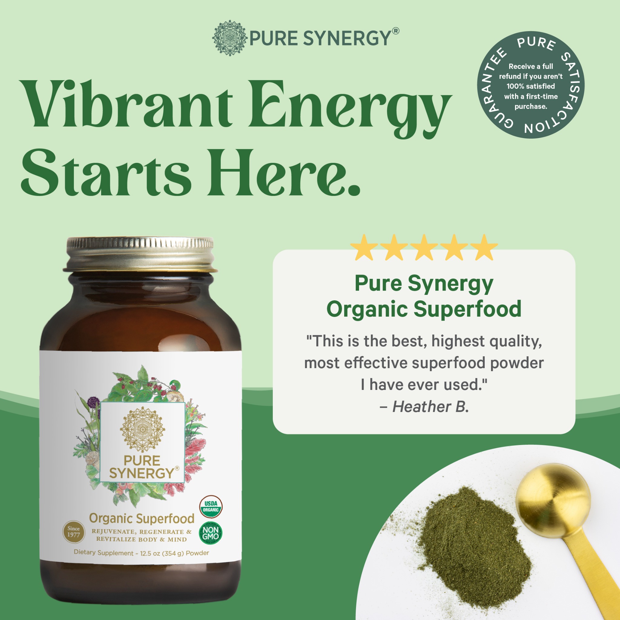 PURE SYNERGY Facebook ad