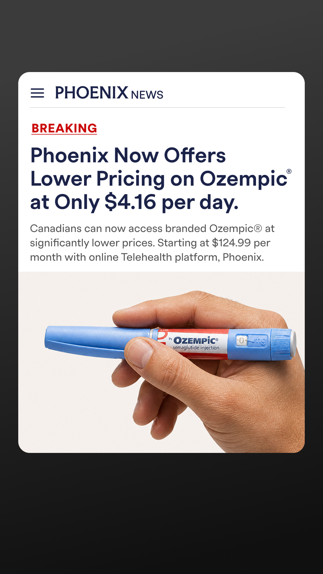 Phoenix Canada Facebook ad