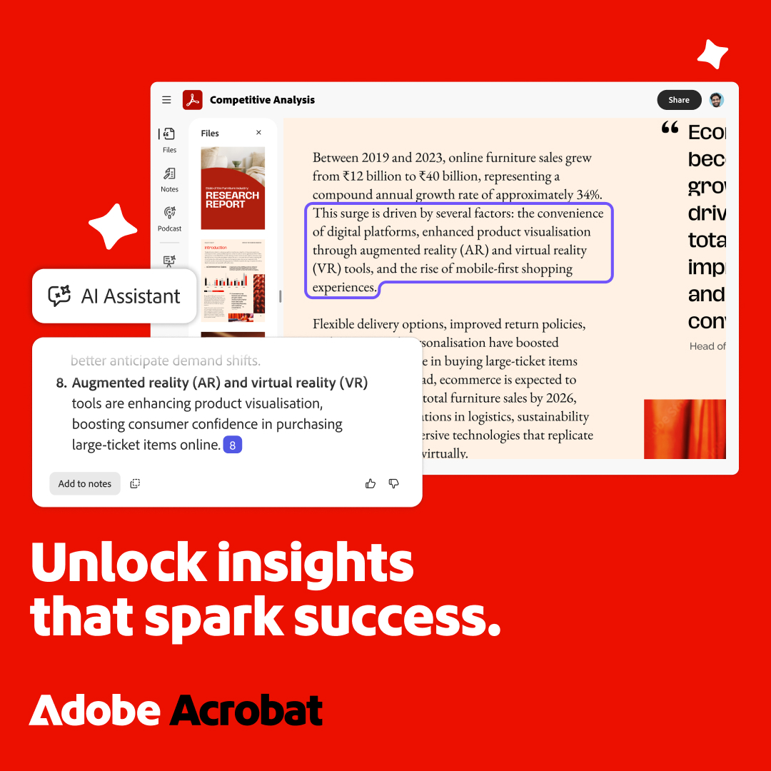 Adobe Acrobat Facebook ad