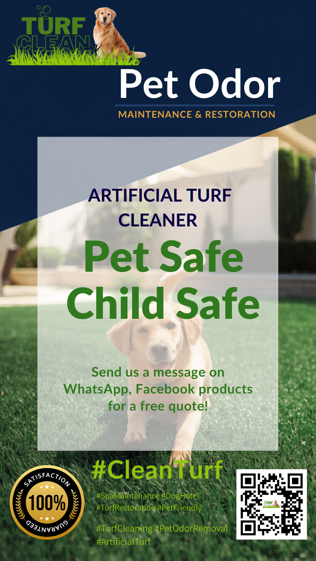 Turf Cleaner Facebook ad: Pet Odor Removal That Works