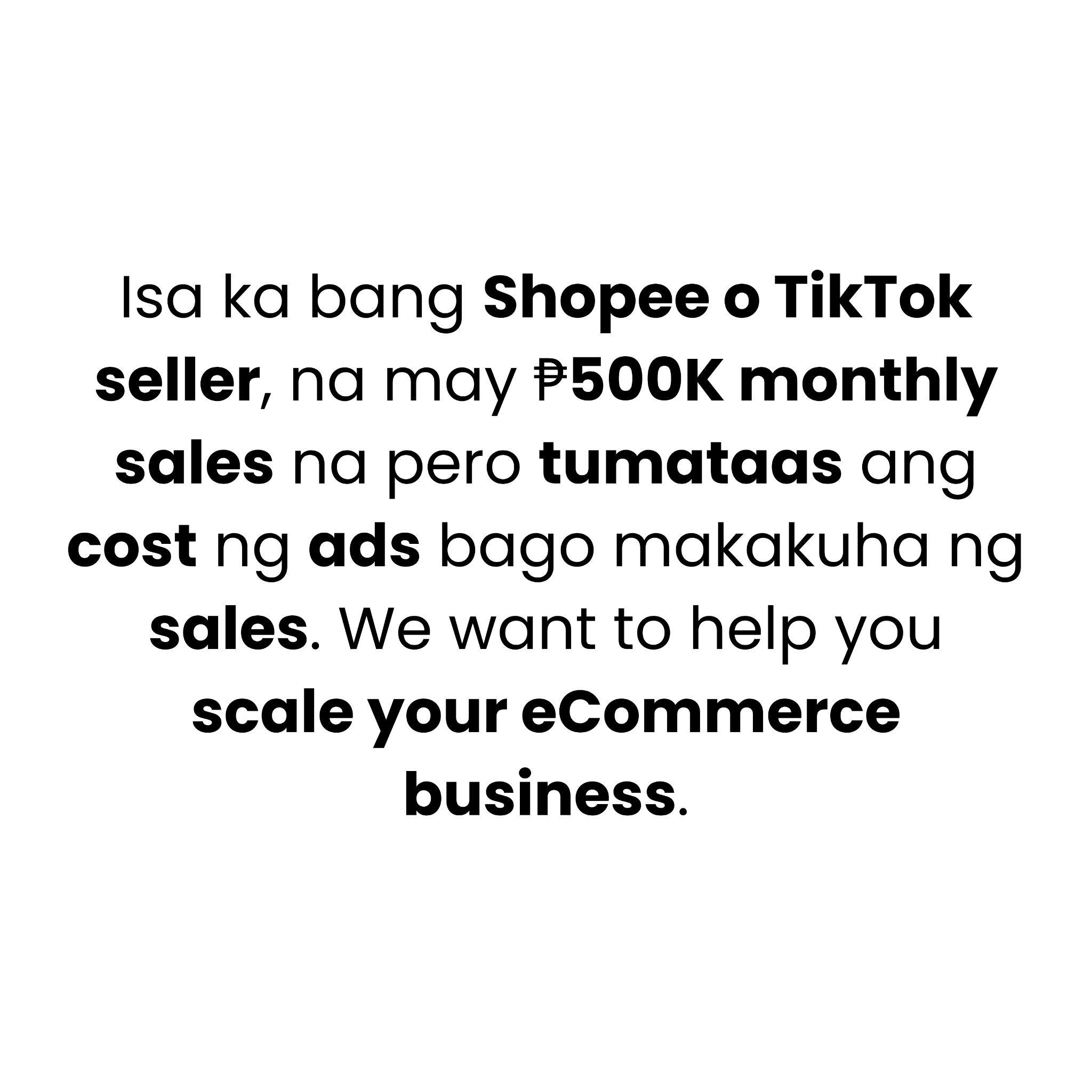 ECOM Accelerator Facebook ad