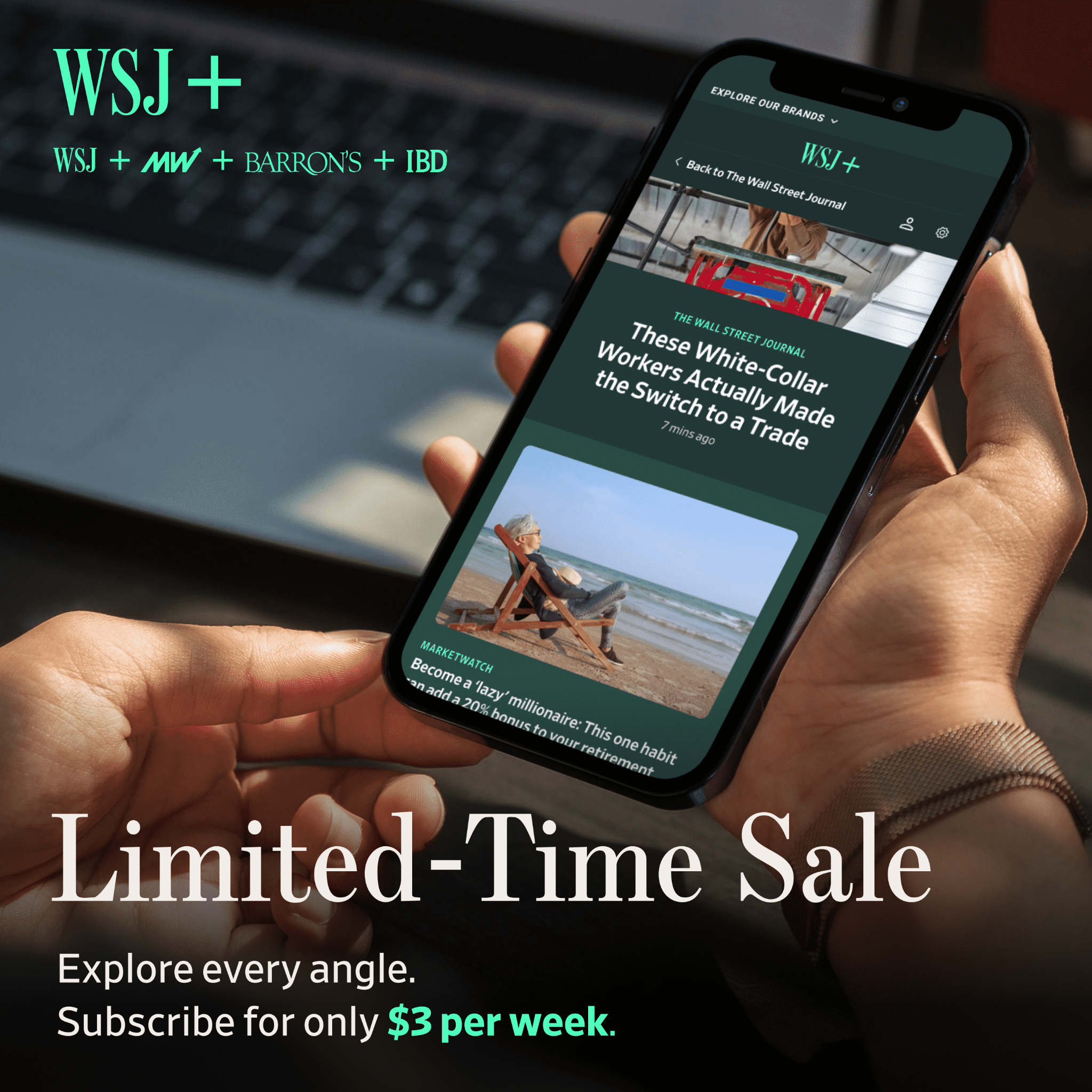 The Wall Street Journal Facebook ad