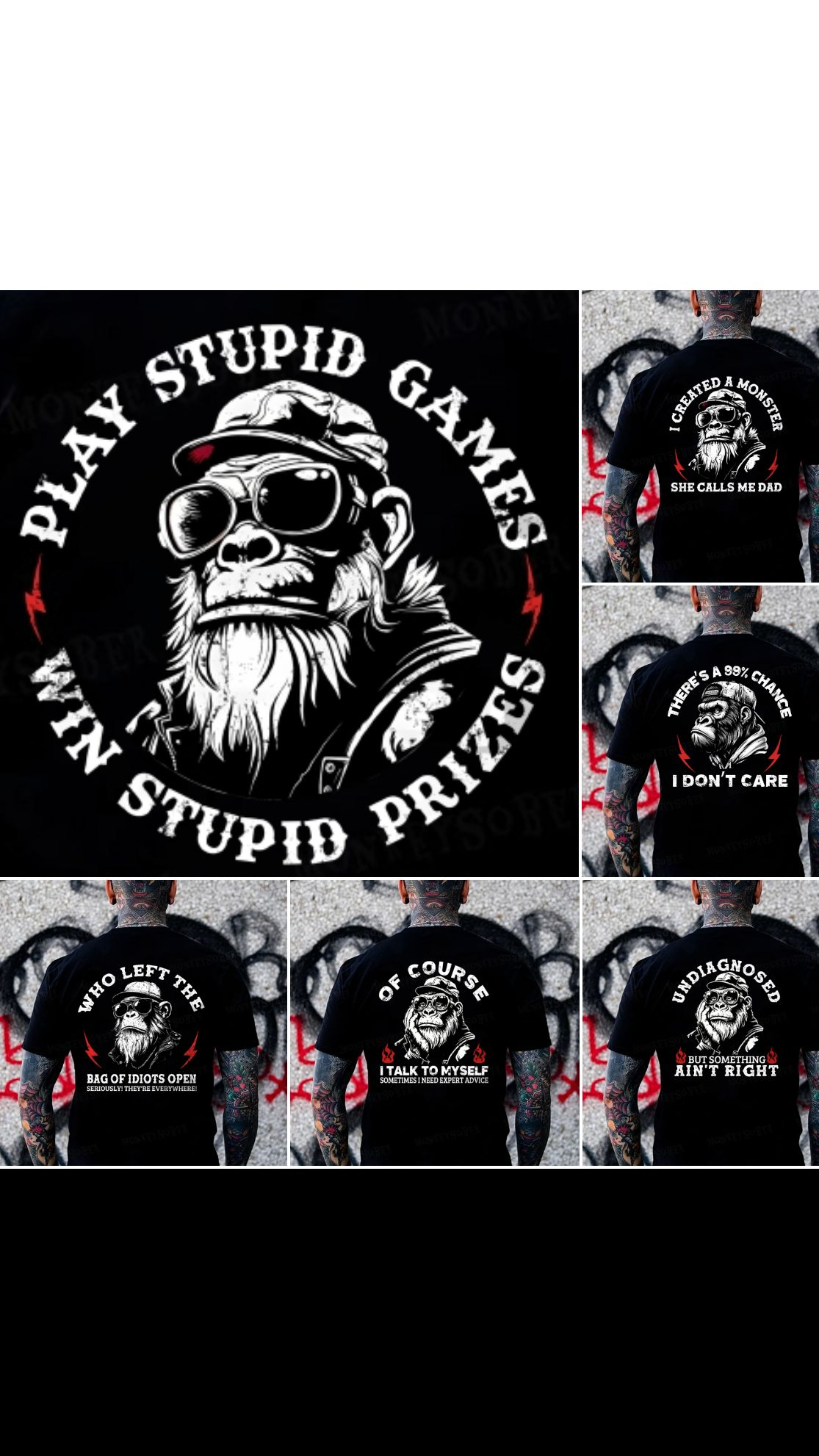 Monkeysober Store Facebook ad: WHICH ONE IS YOU?