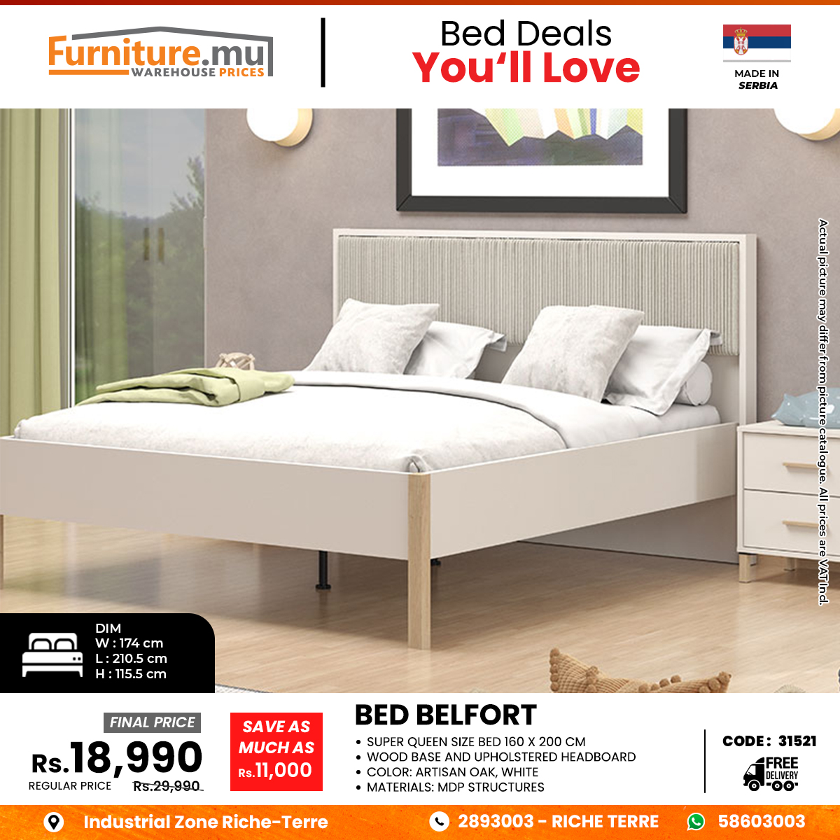 Furniture.mu Facebook ad