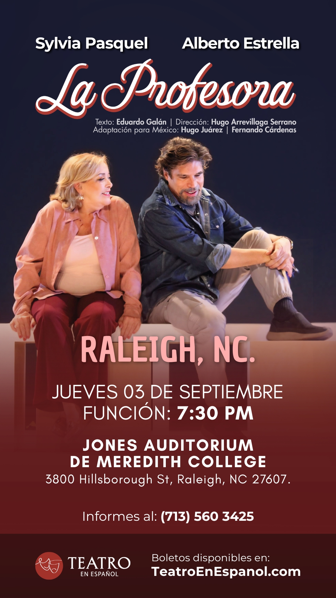 Teatro En Español Facebook ad from Aug 5, 2026