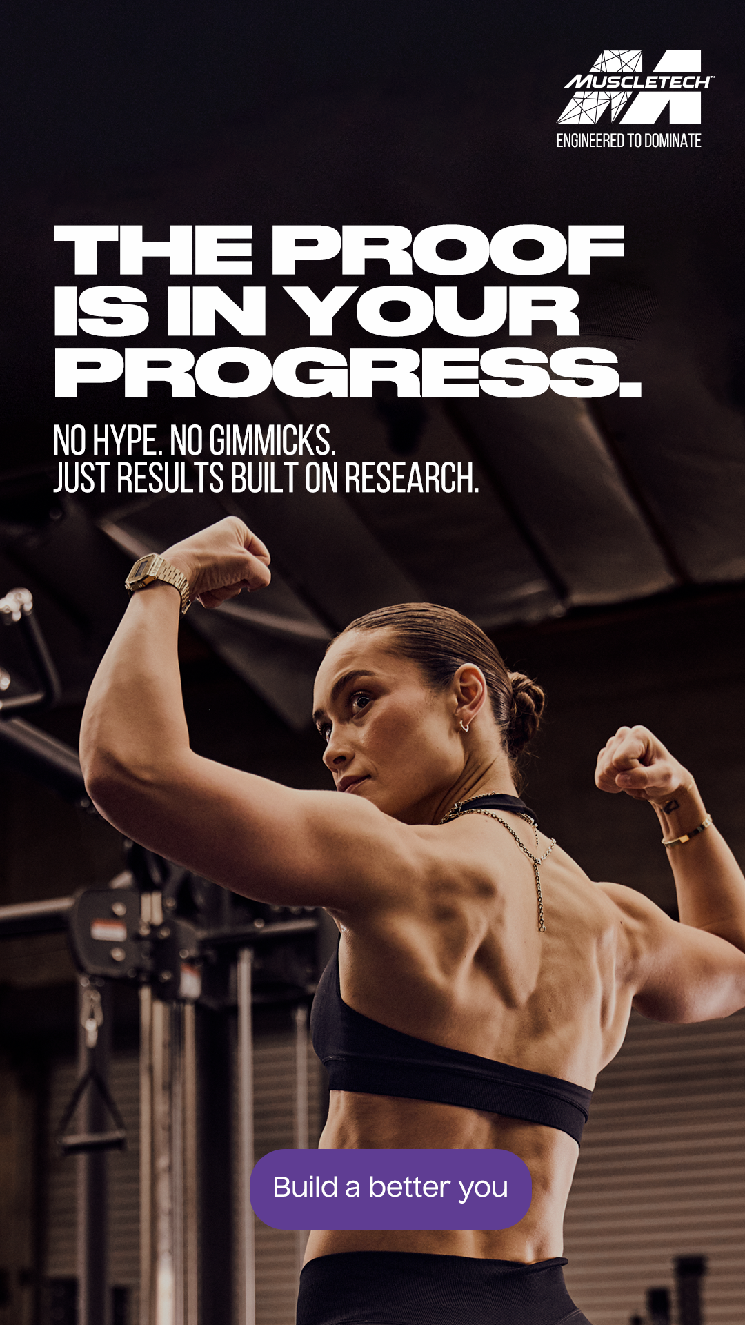 MuscleTech Facebook ad