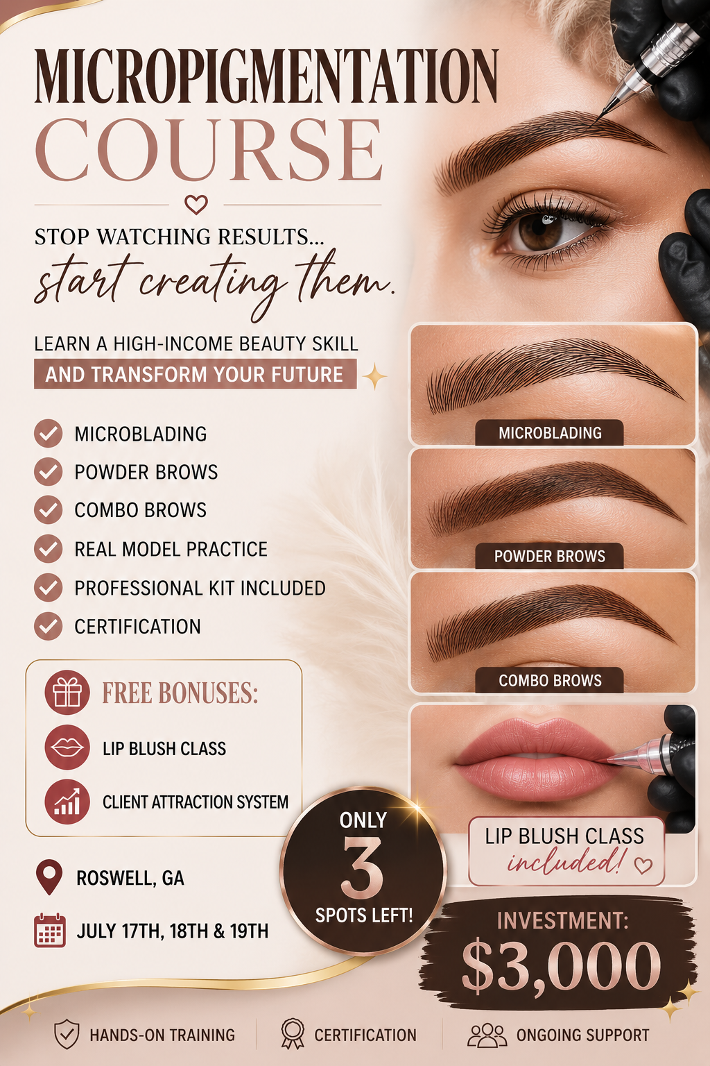 Tania Russell Beauty Academy Facebook ad