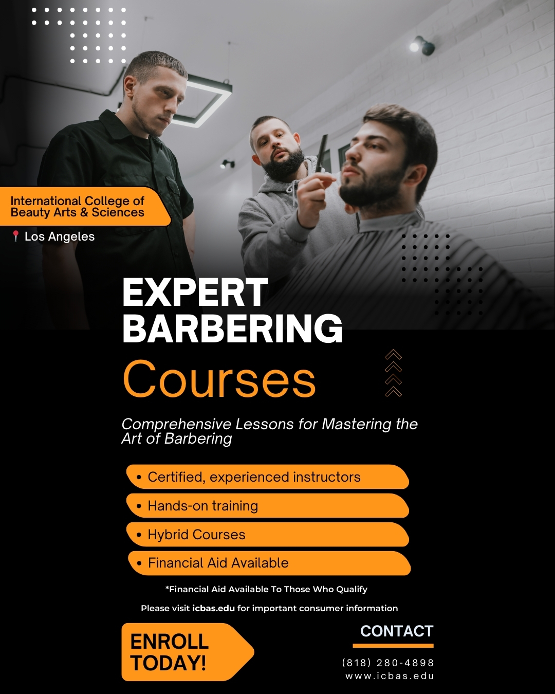 International College of Beauty Arts and Sciences Facebook ad