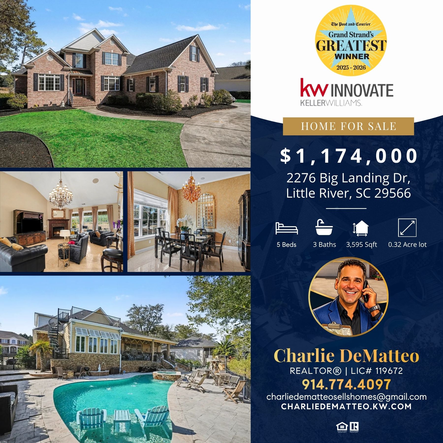 Charlie Charles DeMatteo - Realtor Facebook ad: Explore your next steps