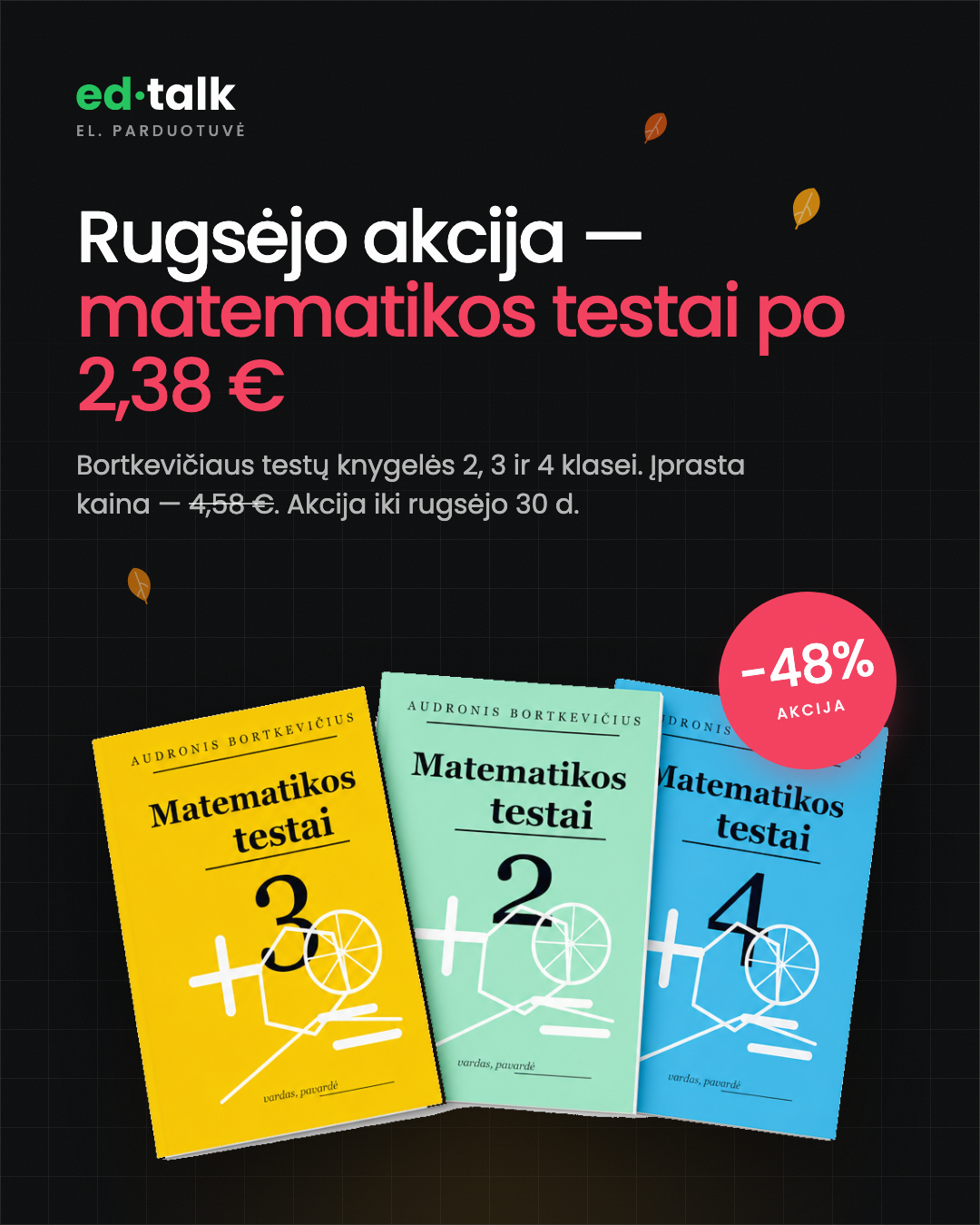 Edtalk korepetitoriai Facebook ad